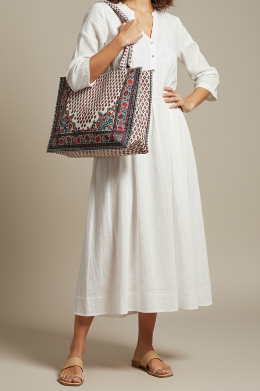 A.A Bags - Rose Canvas Tote