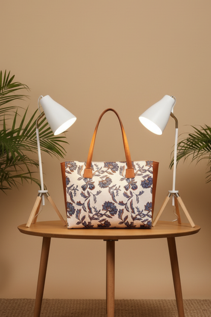 A.A bags - Floral Canvas Tote Bag for Women