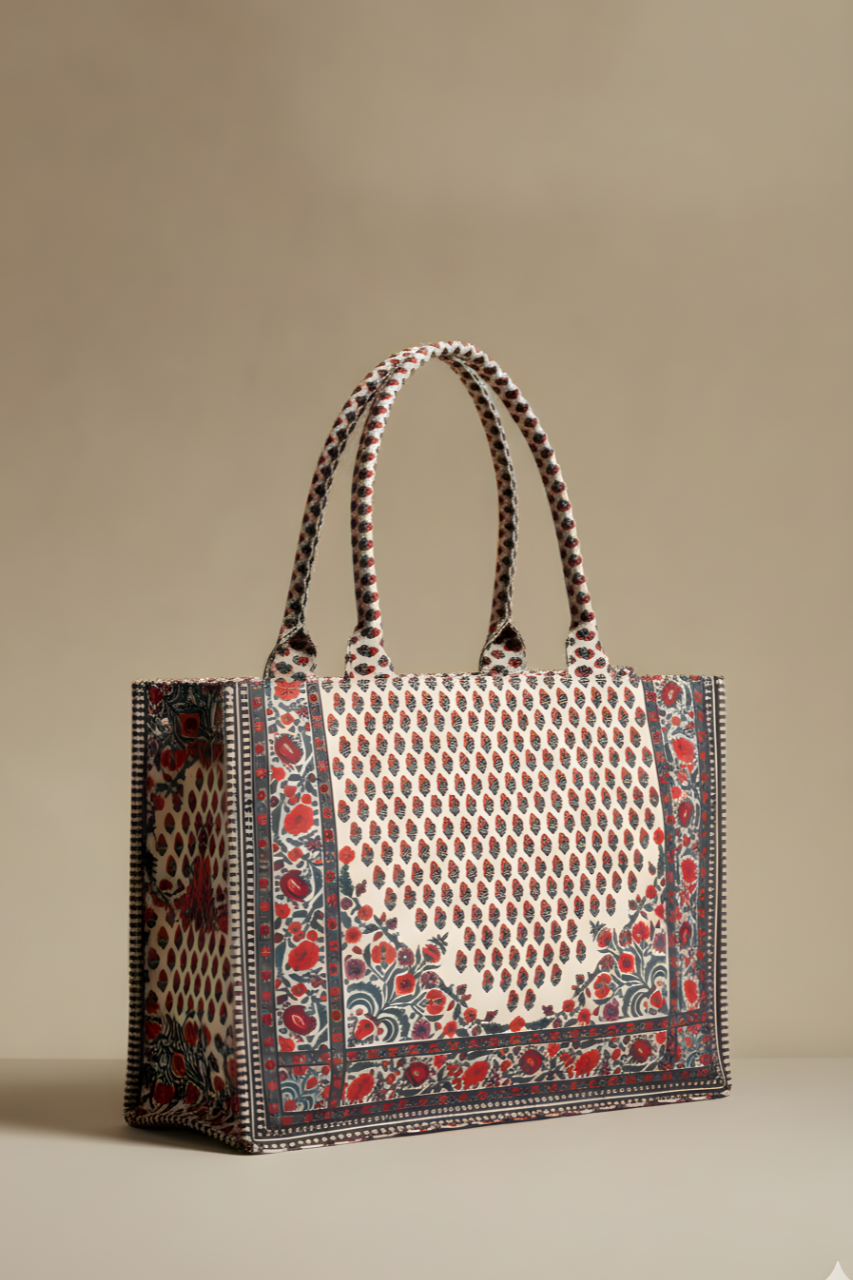 A.A Bags - Rose Canvas Tote